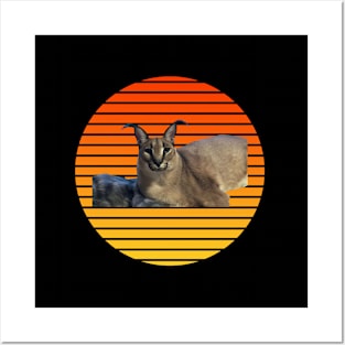 Big Floppa My Beloved Caracal Meme Posters and Art
